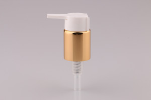 aluminum gold hand lotion pump